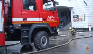 В Полтаві по вул. Дмитра Коряка палала пожежа