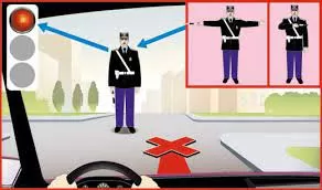 На спину та обличчя регулювальника їхати заборонено