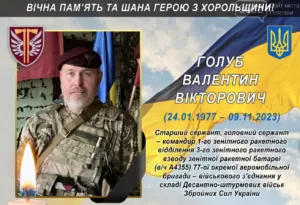Завтра на Полтавщині поховають загиблого Героя