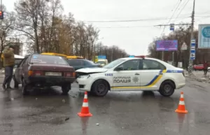 В Полтаві сталася ДТП за участю патрульної машини