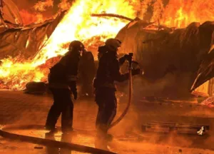 Вночі 15 лютого рашисти атакували Полтавщину: внаслідок влучання виникла пожежа