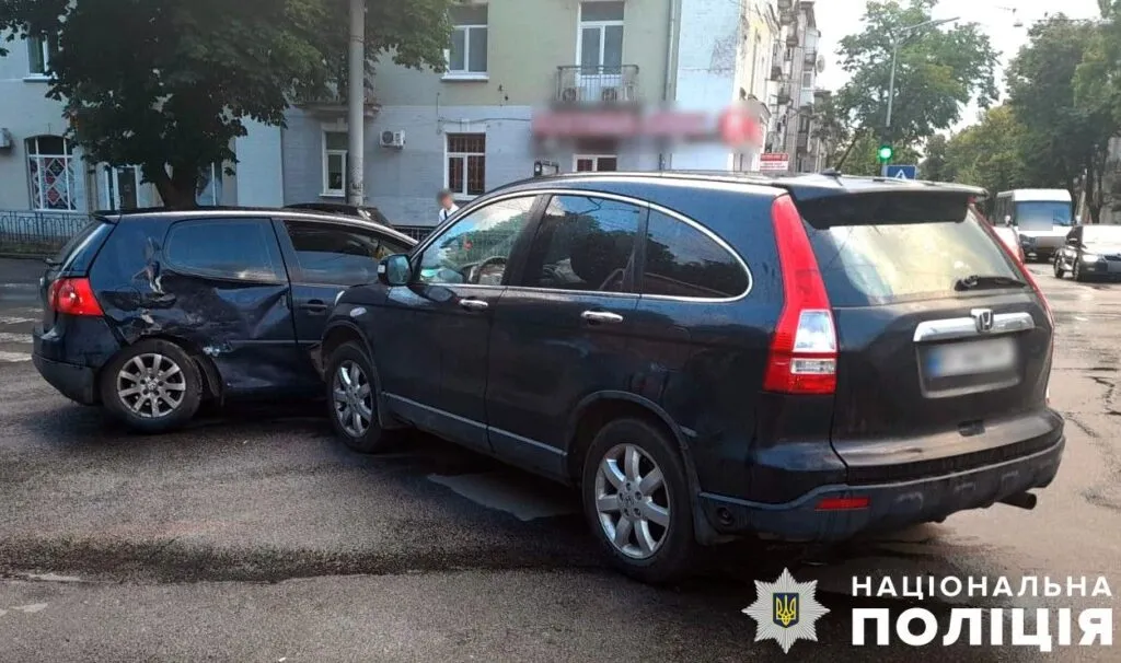 В Полтаві сталася ДТП на перехресті вулиць Соборної та Небесної сотні