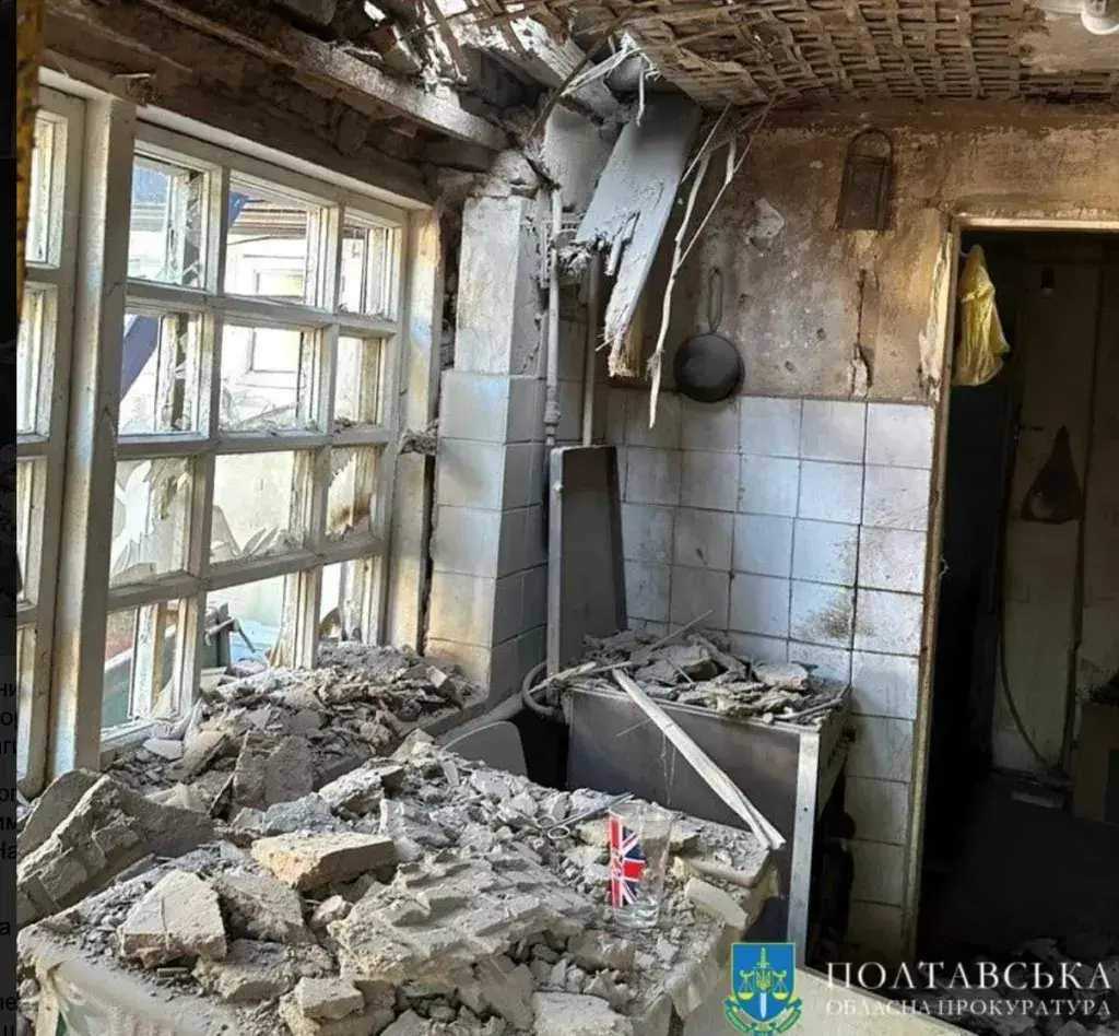 В результаті 14 годинної повітряної атаки на Полтавщині постраждало 6 осіб