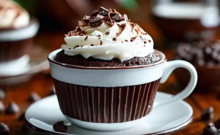 Шоколадний кекс у чашці
