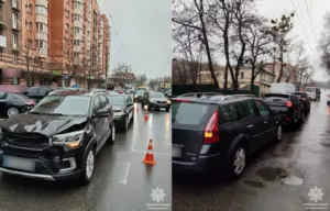 У Полтаві на вулиці Небесної Сотні сталася потрійна ДТП