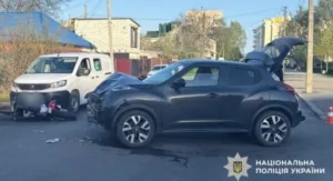 У Полтаві сталася аварія на вулиці Остапа Вишні: двоє постраждалих