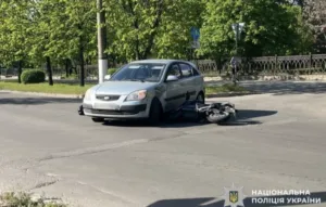 На Полтавщині неповнолітній мопедист потрапив до лікарні внаслідок ДТП