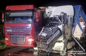 На Полтавщині внаслідок зіткнення вантажівок загинув пасажир
