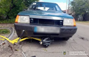 У Ковалівці п’яний водій збив жінку з велосипедом, яка стояла на узбіччі