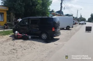 На Полтавщині сталося дві ДТП з мотоциклами: постраждали діти