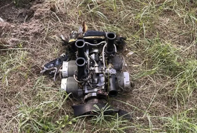 Під Полтавою знову горів ліс: цього разу через збиті «шахеди»