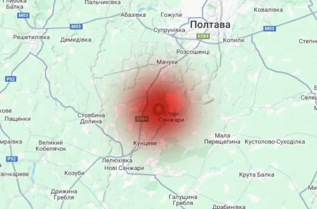 На Полтавщині знову зафіксували землетрус — поштовхи були в районі Старих Санжар
