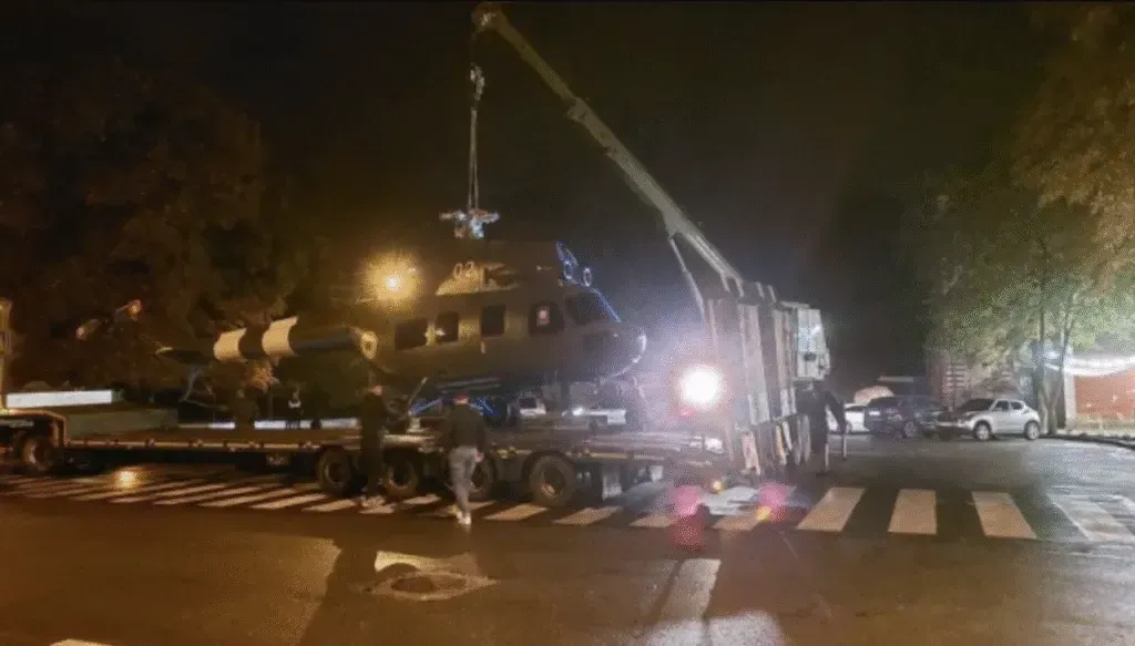 В Полтаві швидко прибрали вертоліт Мі-2, бо злякалися ймовірного ракетного удару