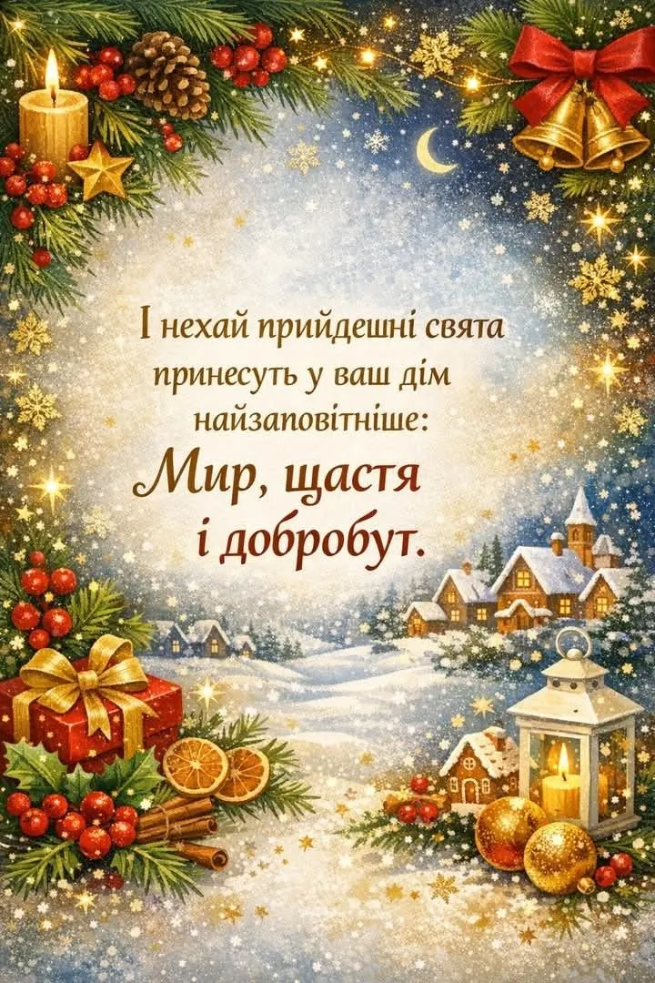 Красиві привітання до Старого Нового року: щирі слова та гарні листівки