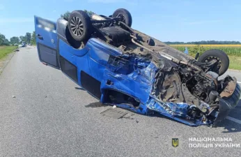На трасі М-22 біля Полузір'я сталася ДТП за участю Mitsubishi та Fiat: госпіталізували трьох постраждалих