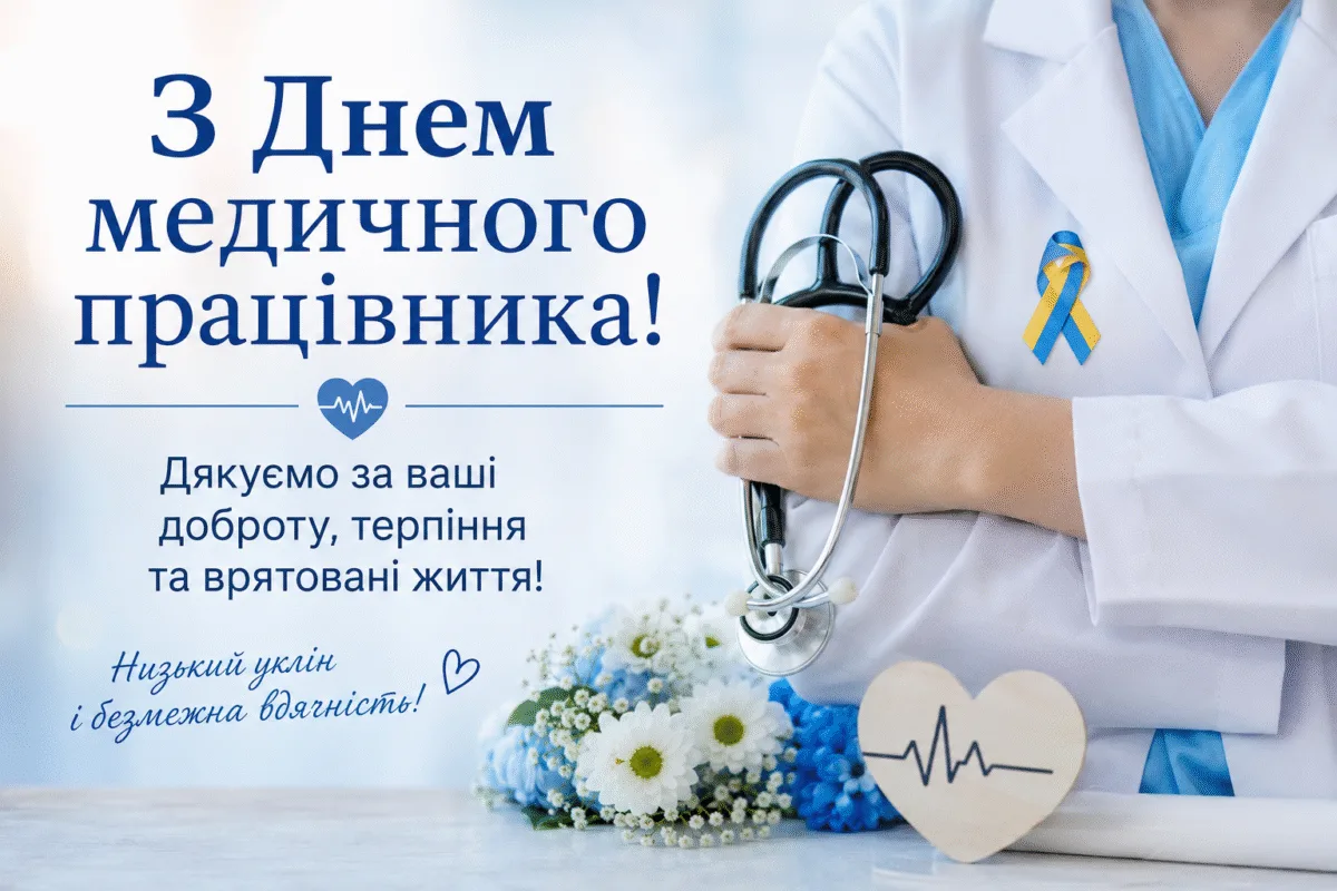 День медичного працівника 2026: красиві привітання, які зворушать кожного лікаря