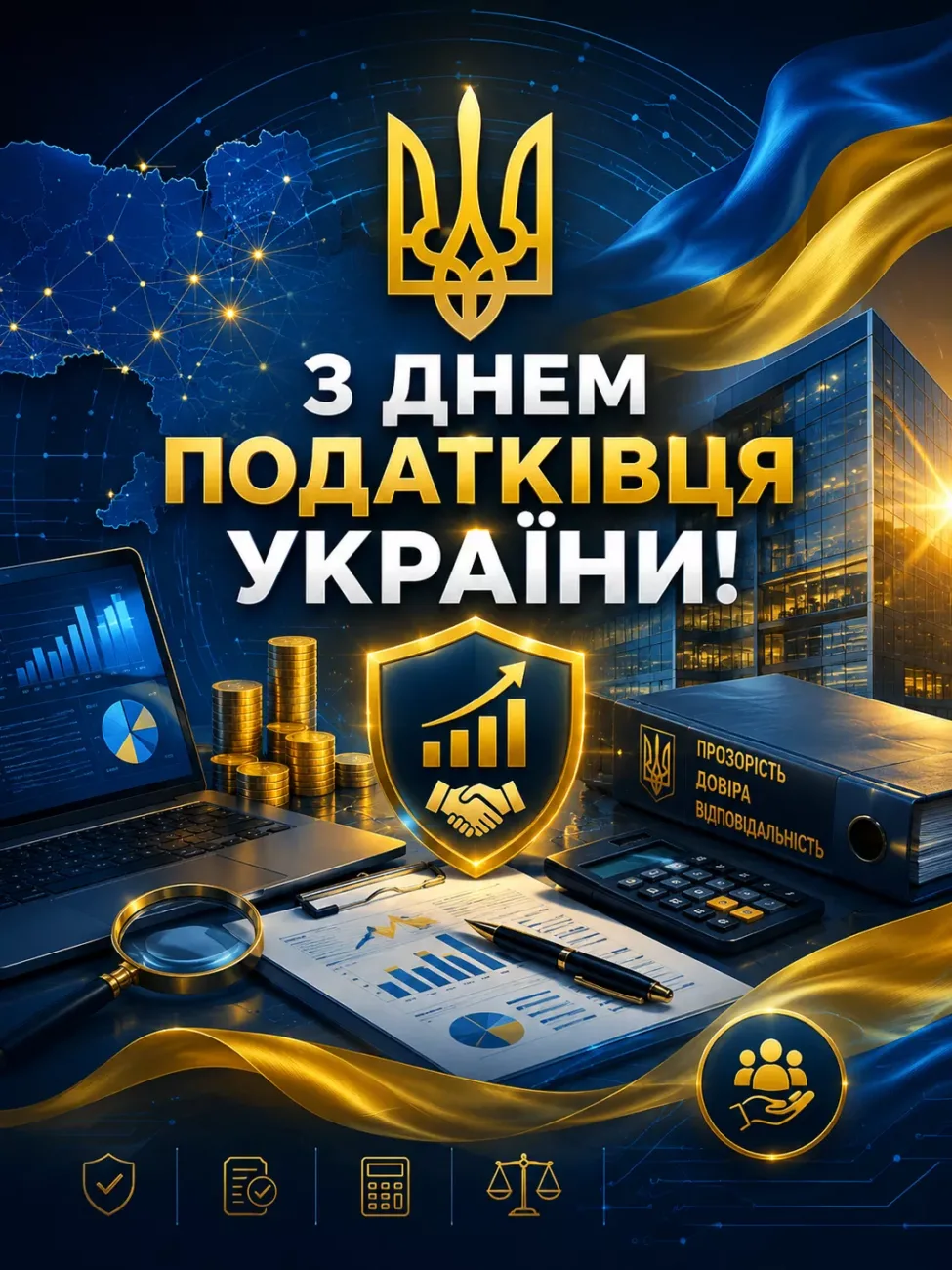 Привітання з Днем працівника податкової служби України: добірка теплих побажань українською