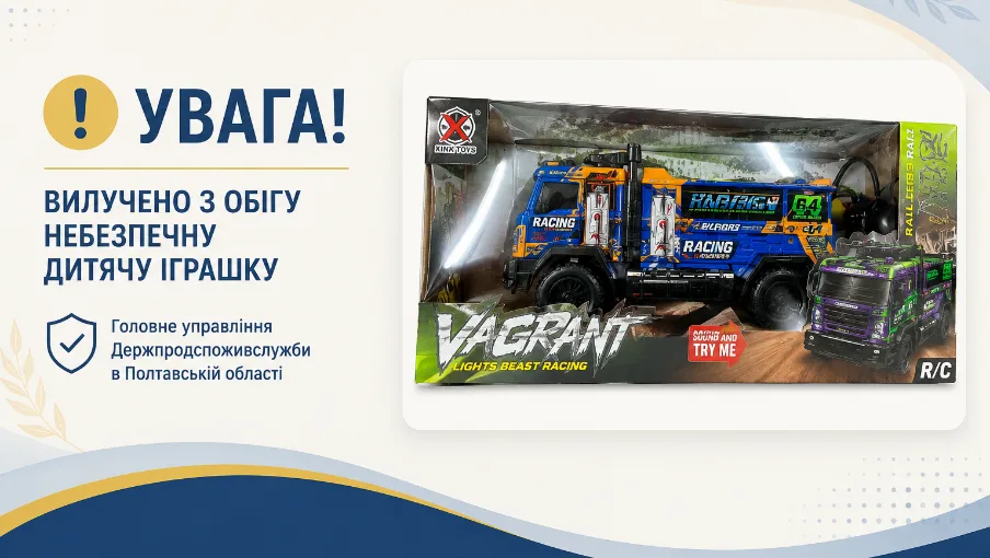 Жителів Полтави попередили про небезпечні іграшки на прилавках магазинів