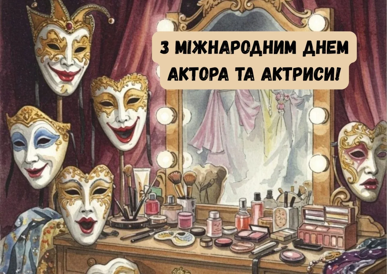 Привітання з Міжнародним днем актора та актриси 2026: красиві слова для тих, хто живе сценою