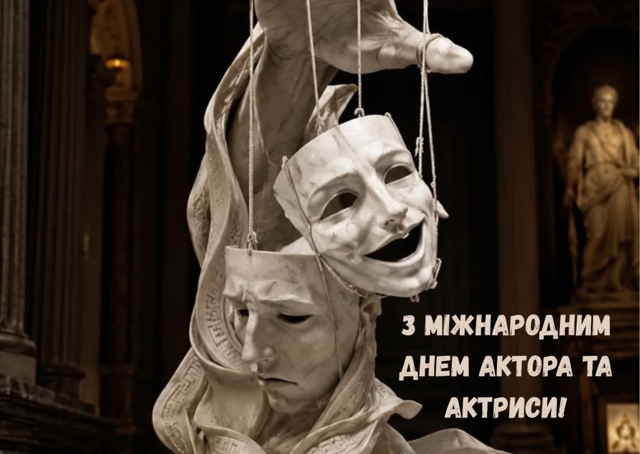 Привітання з Міжнародним днем актора та актриси 2026: красиві слова для тих, хто живе сценою