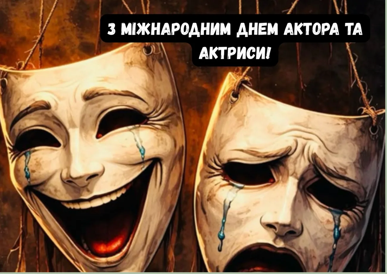 Привітання з Міжнародним днем актора та актриси 2026: красиві слова для тих, хто живе сценою