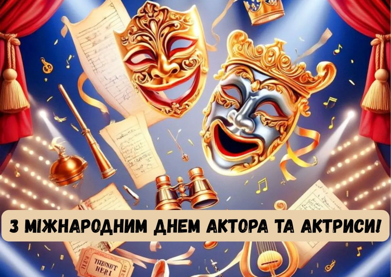 Привітання з Міжнародним днем актора та актриси 2026: красиві слова для тих, хто живе сценою