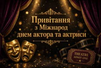 Привітання з Міжнародним днем актора та актриси 2026: красиві слова для тих, хто живе сценою