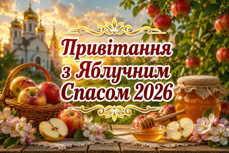 Привітання з Яблучним Спасом 2026: гарні побажання зі святом Преображення Господнього