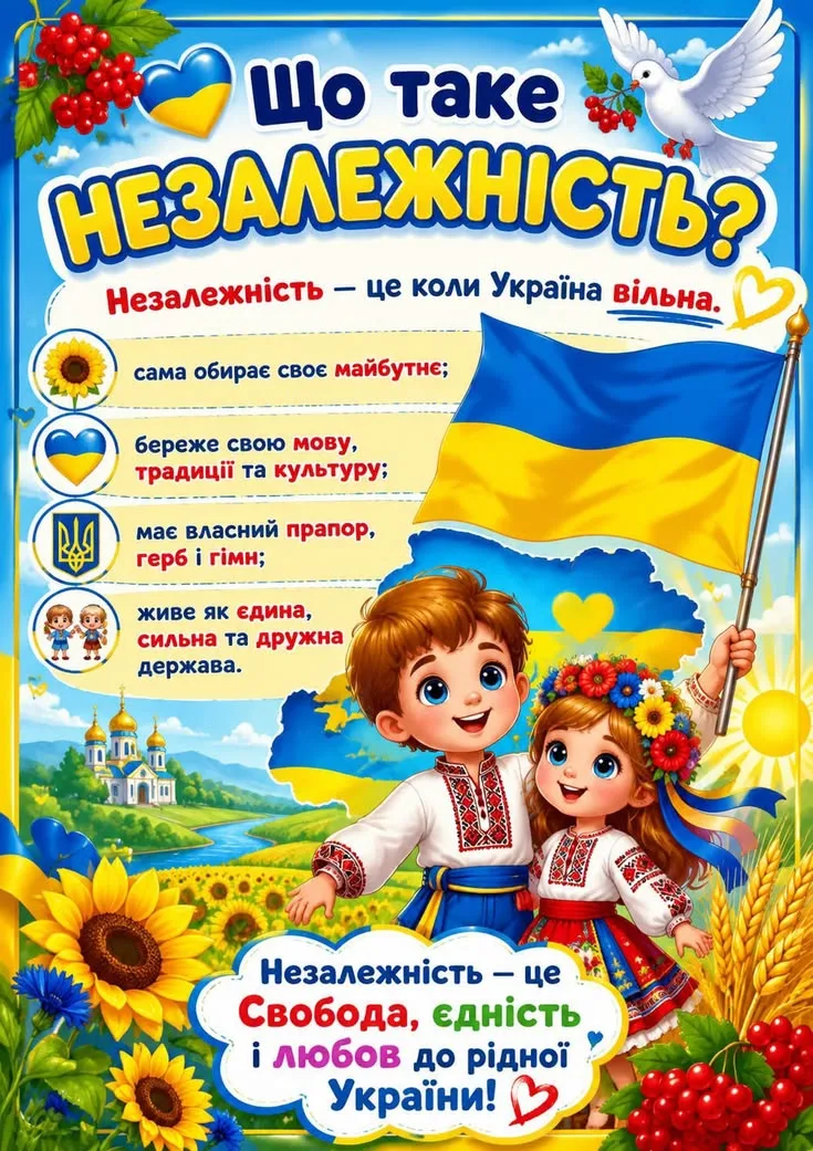 Привітання з Днем Незалежності України 2026: добірка найкращих побажань українцям
