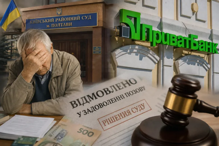 У Полтаві пенсіонер судився з ПриватБанком: що вирішив суд
