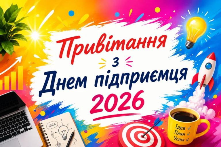 Привітання з Днем підприємця 2026: побажання для тих, хто перетворив ідею на справу