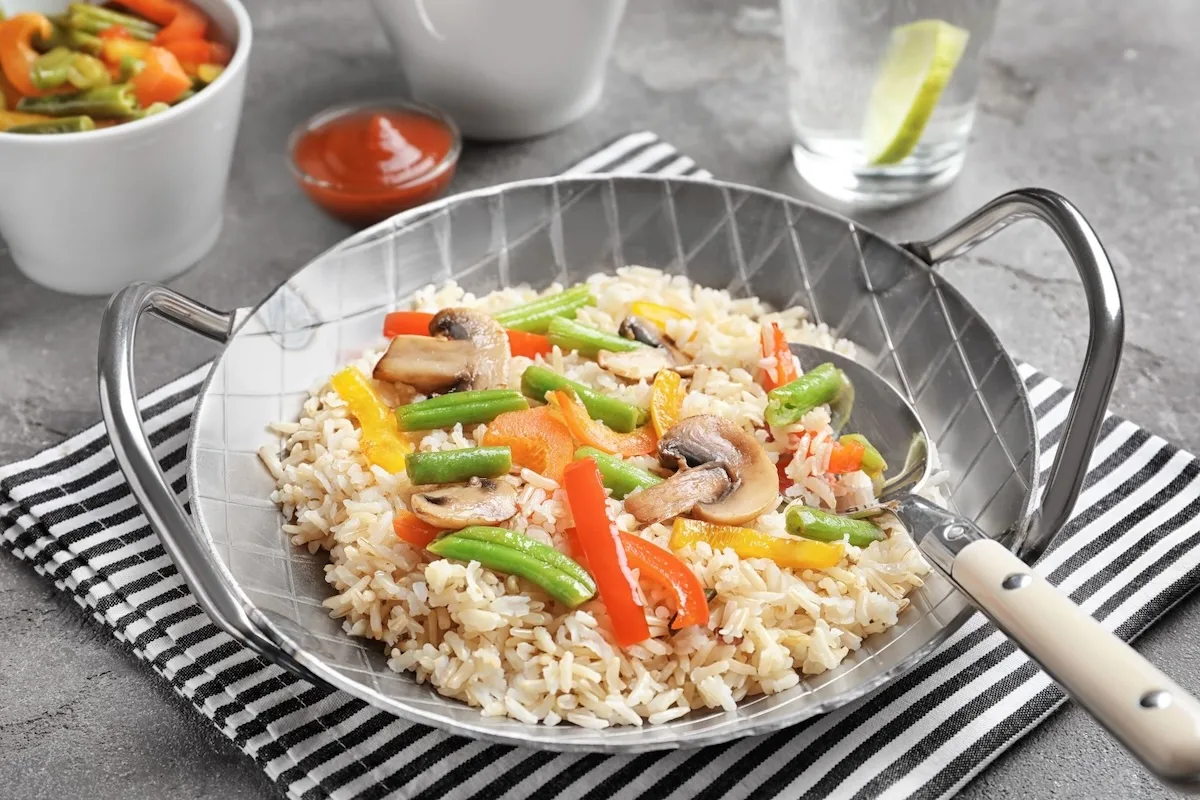 Рис із куркою та овочами Рис із куркою та овочами