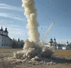 Ворог вдарив "бандеролями" по Полтаві: в місті лунають вибухи і видно стовп диму