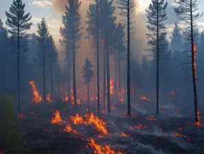 Уламки російських ракет викликали займання у двох лісництвах Полтавської області