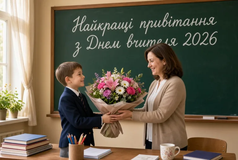 Найкращі привітання з Днем вчителя 2026